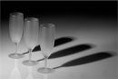 Champagne Flutes and Shadows
