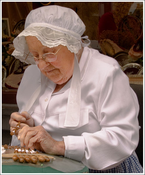 1st Place:       Lace maker - Bruges.
Author - Phil Hack