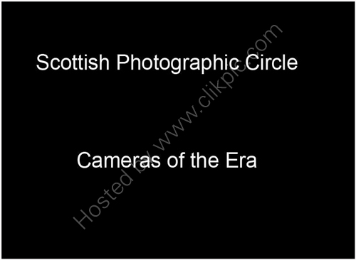 Cameras of the Era