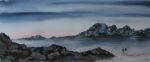 282 Skye- Dusk towards the Coullins 54x22.5cm SOLD