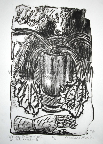 Title: Studio Interior with Dutch Rhubarb
