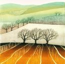Title: Patchwork Landscape - Three Trees