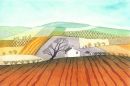 Title: Windswept Farmhouse