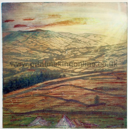 Title: Summer Evening: Upper Wensleydale from Ellerkin