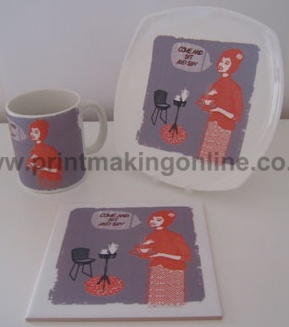 Title: Silkscreen on ceramics (10)
