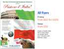 A5 single sided flyer