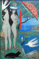 Parrot and Parasol SOLD