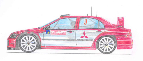 Mitsubishi WRC. Gigi Galli