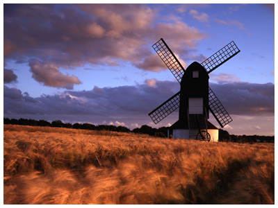 Pitstone Windmill, Sunset