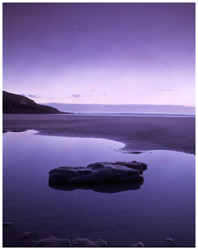 Rockpool at dusk 