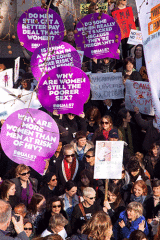 Annie Lennox, Bianca Jagger & other campaigners 