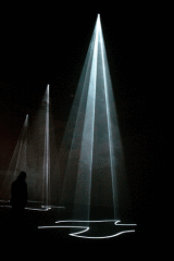 Anthony McCall's light sculptures