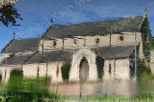 Church through the eye of the river