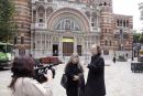 Rev Kevin Annett being interviewed by Lydia Whitecalf