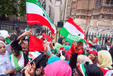 Somalilanders waving their national flags