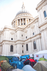 St Paul's Cathedral & tent city  