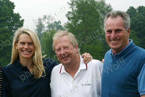 Tim Brooke-Taylor with Anna Walker & Ray Clemence