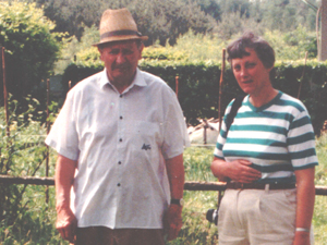 With Mr Horak at Klanovice in 1992
