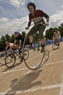 The Veteran Cycle Club taking part in the Wenlock games 2008