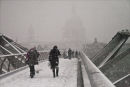 Snowbound London.