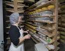 Curing cheese in the cave