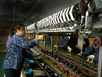 Hong Kong silk factory