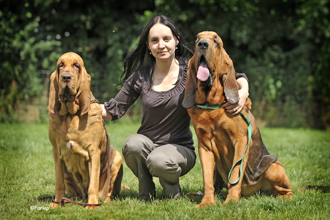 Lenka Kopecka with Astrid and Generous.