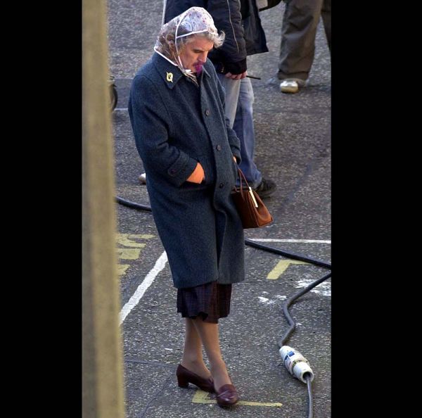 Billy Connolly filming National Lottery advert
