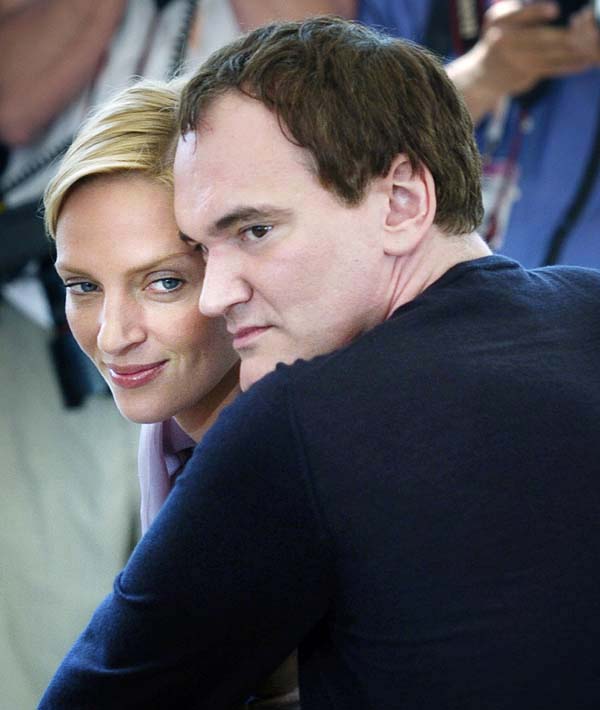 Uma Thurman and Quentin Tarantino