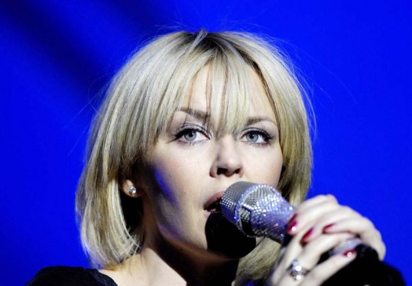 Kylie Minogue rehearsing for the Nobel Peace Prize Concert in Oslo.