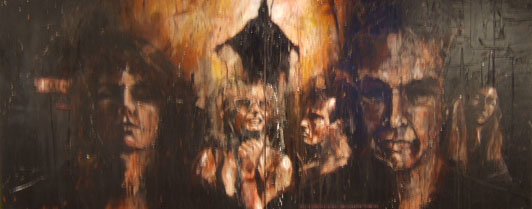GARDEN OF EARTHLY DELIGHTS (Hello Fucker Altarpiece)(SOLD)