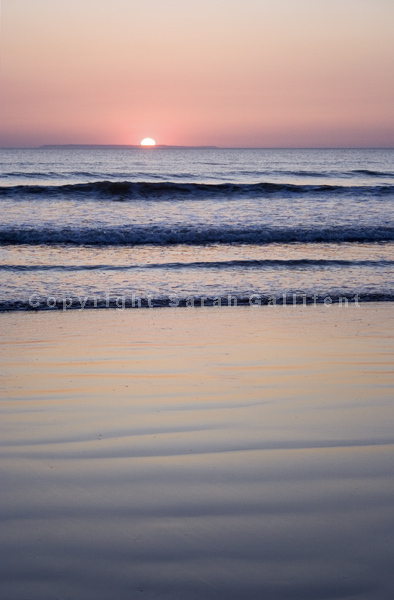 Sunset over Lundy