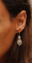 Very small solid silver earrings "rainha"
�15
