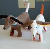 Matilde's Dogs are so cute!
Felt fabric. 16cm long

�18 each