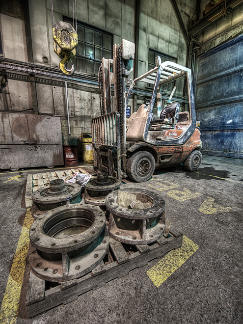 Fork Lift Truck in Fitting shop