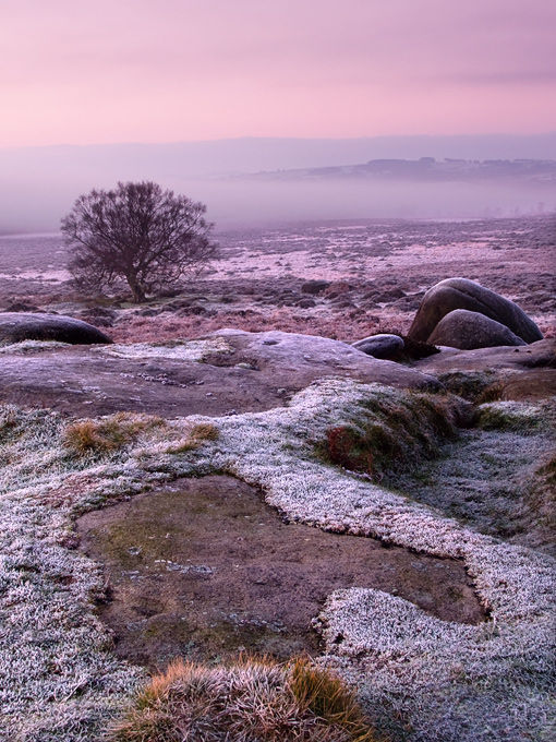 Frosty morning at Owler Tor