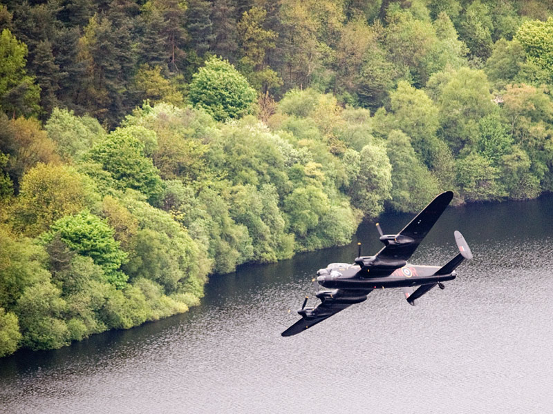 Lancaster over Ladybower Reservoir May 2008