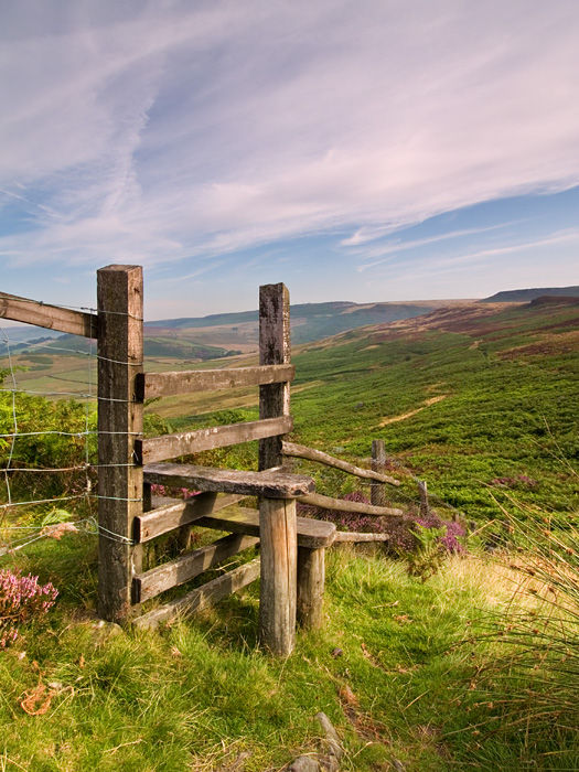 Stile on the Moors above Hathersage - Derbyshire                               