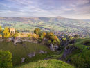 Peveril Castle in autumn 