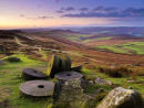 Dawn over Millstones on Stanage