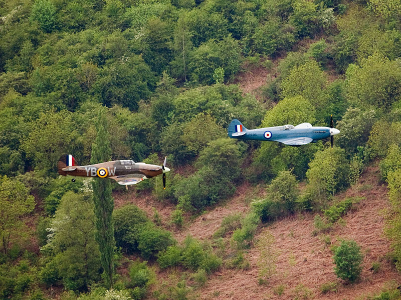 Hurricane and Spitfire