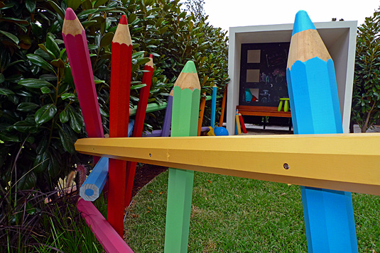 Colour Pencil Fence.