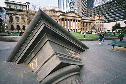 Melbourne's State Library - Voigtlander Bessa L; Voigtlander 15mm Color-Helliar ASPH lens; Fuji Press 400.
