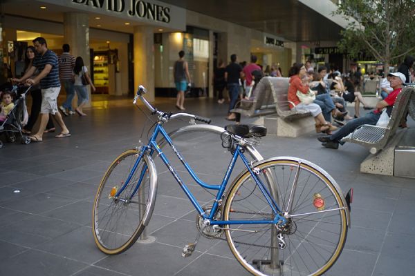 Voigtlander Ultron 28mm f2.0. Leica M8 - Bike focused at f2.8 and 320 ISO, highlighting close focus sharpness.