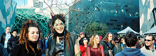 <strong>People Trees in Federation Square</strong>