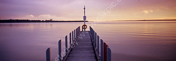Metung Jetty at dusk.