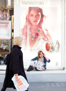 Artist Kerry Lemon working for Swarovski