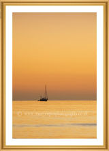 Anchored in the bay.