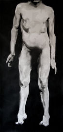body 12 ink on paper 28x60inches