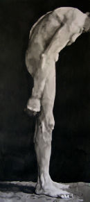 body 10 ink on paper 26x60inches